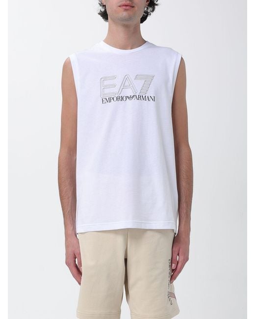 EA7 White T-Shirt for men