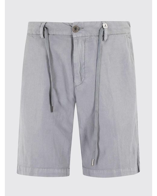 Myths Gray Linen Drawstring Shorts for men