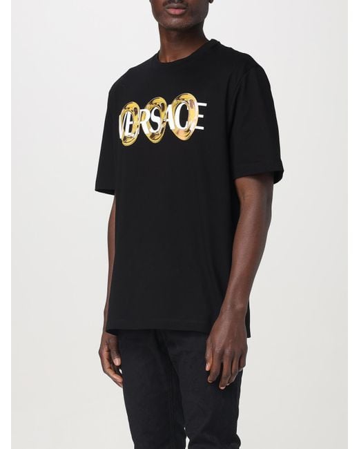 T-Shirt Homme Versace pour homme en coloris Black