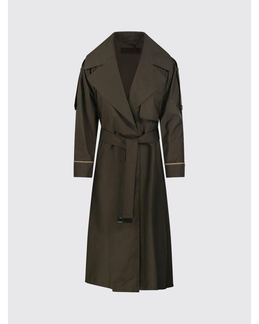 Max Mara Black Cotton Trench Coat