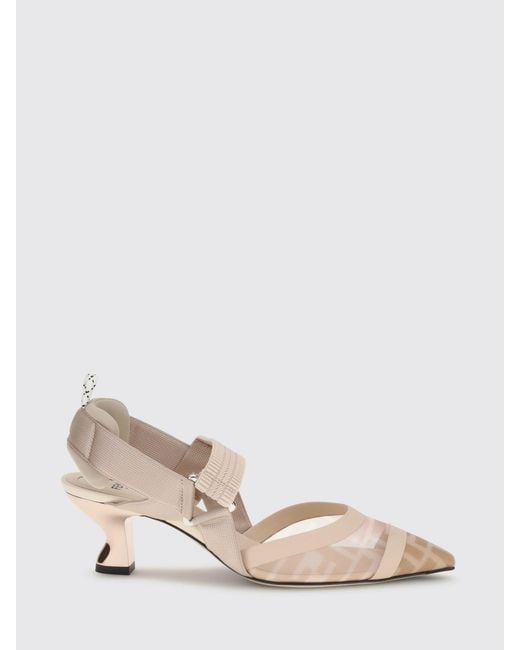Fendi Natural Colibrì Slingback