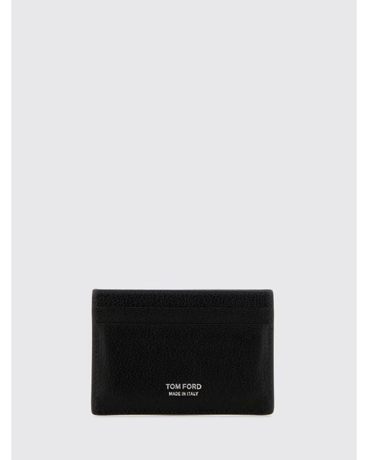 Tom Ford White Leather Credit Card Holder for men