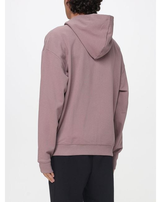 HUGO Pink Dapozip Cotton Hoodie for men