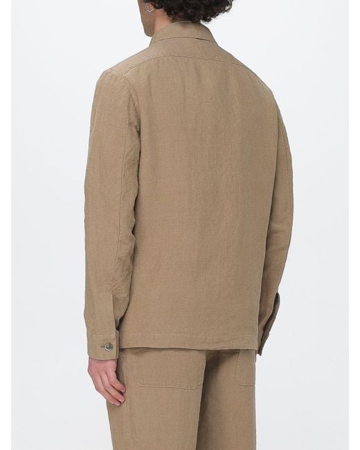 Barena Natural Linen Shirt Jacket for men