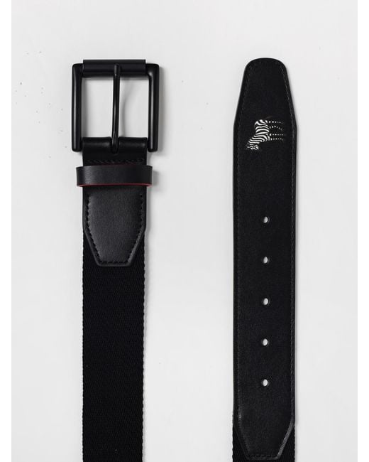 Paul Smith White Nylon And Leather Belt for men