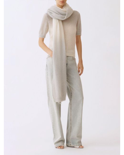 Fabiana Filippi Natural Crew Neck Knit Top