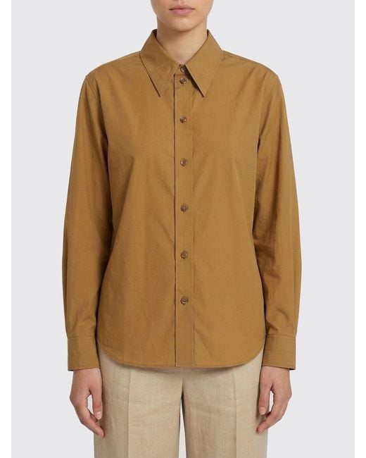 Lemaire Natural Classic Cotton And Silk Shirt