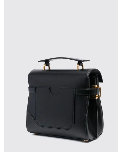 Balmain Black B-Buzz 23 Leather Bag