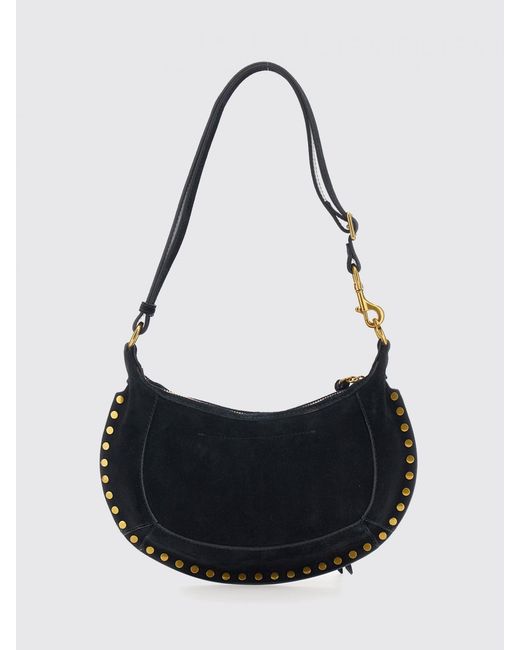 Isabel Marant White Oskan Moon Suede Bag