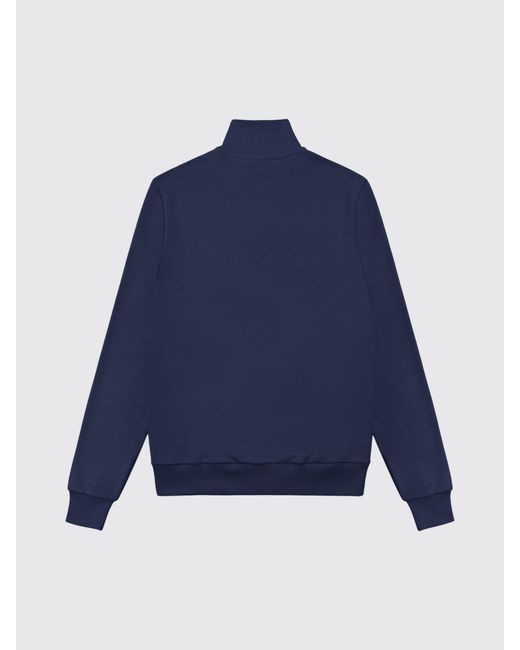 Colmar Blue Cotton Zip-Up Sweatshirt for men