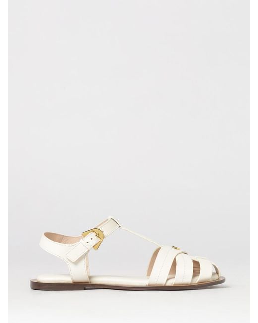 Coccinelle White Heeled Sandal