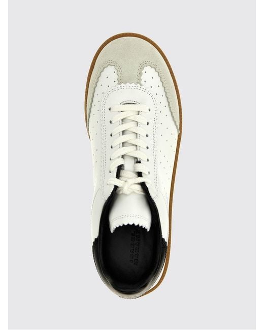 Isabel Marant White Bryce Leather Sneakers