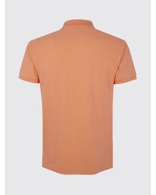 Polo Ralph Lauren Blue Pony Logo Cotton Polo Shirt for men