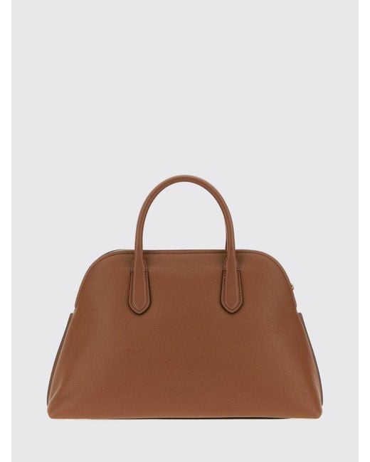 Michael Kors Brown Freddie Handbag With Mk Monogram And Logo Charm