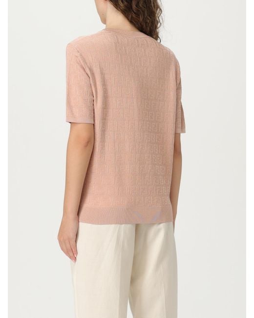 Camiseta Mujer Fendi de color Natural