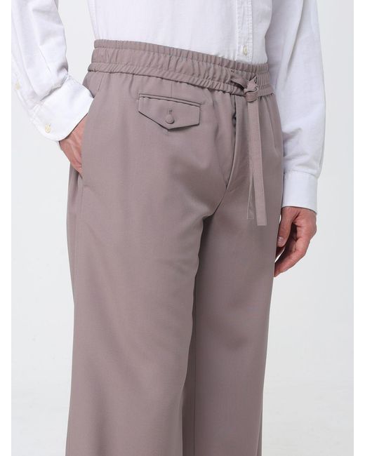 Dolce & Gabbana Purple Dolce &Amp Gabbana Wool Drawstring Trousers for men