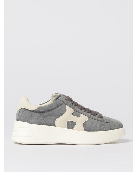 Hogan Gray H564 Suede Sneakers