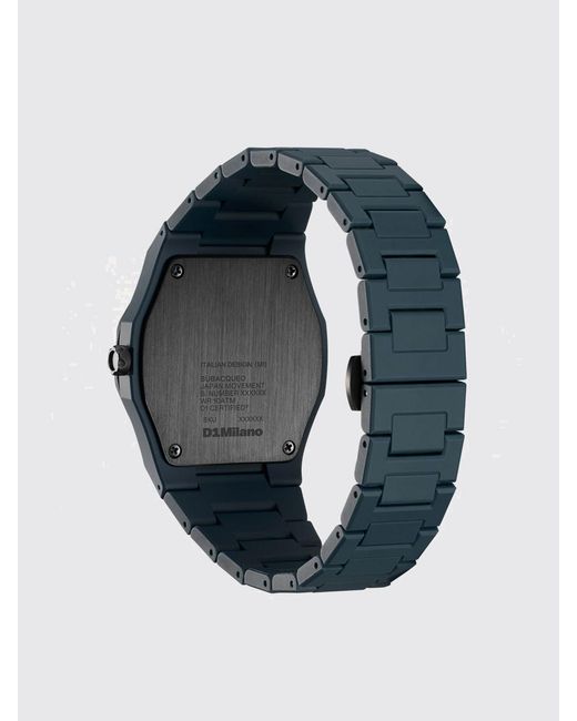 D1 Milano Blue Drift Diver Stainless Steel Watch With Anti-Reflective Sapphire Crystal for men
