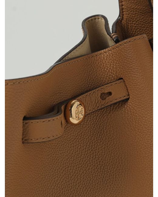 Tory Burch Metallic Romy Grained Leather Bag