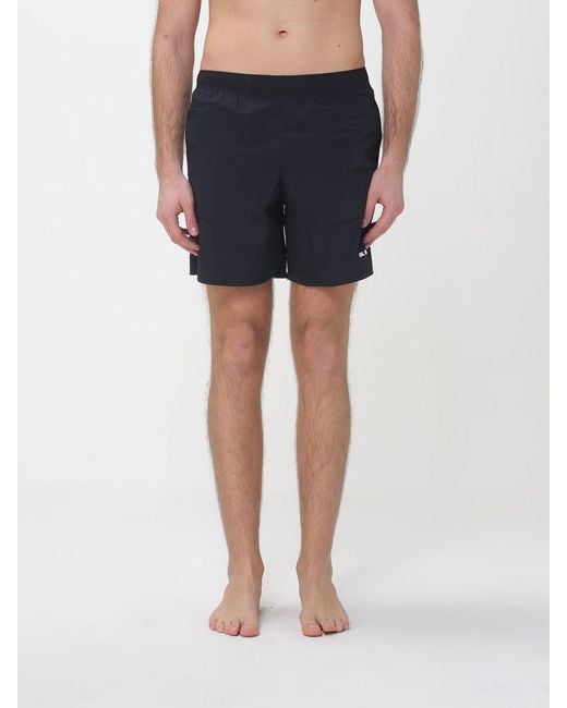 Jil Sander Blue Stretch Polyester Swimsuit for men