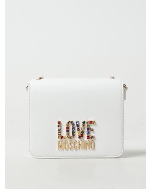 Love Moschino White Shoulder Bag