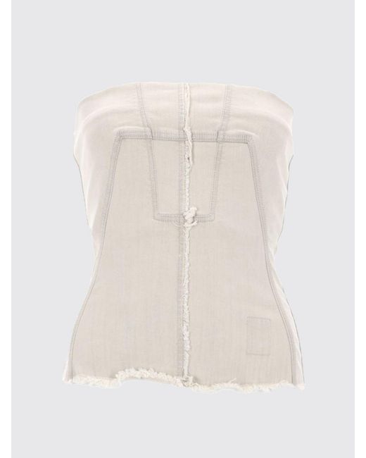 Rick Owens White Bustier Top
