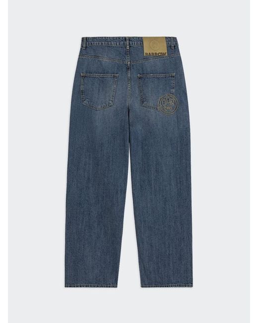Barrow Blue Wide-Leg Jeans for men