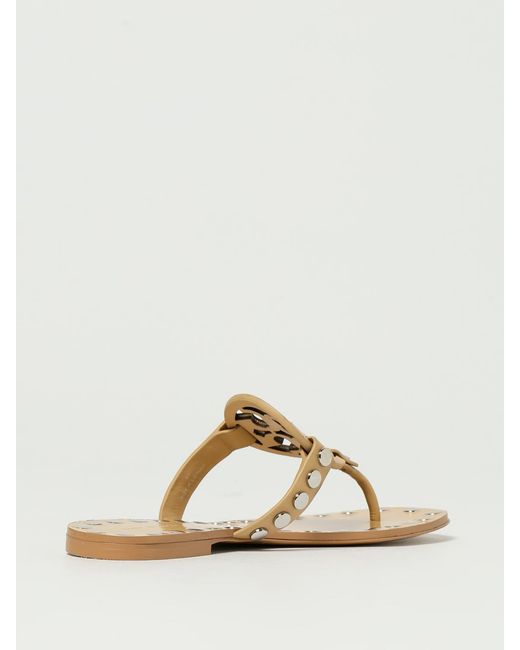 Tory Burch Natural Flat Sandals