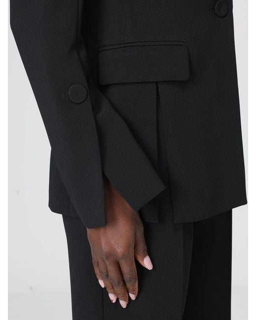 Pinko Black Single Breasted Crepe Blazer