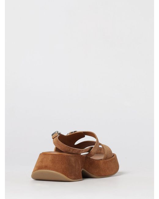 Vic Matié Brown Vic MatiÉ Suede Sandals