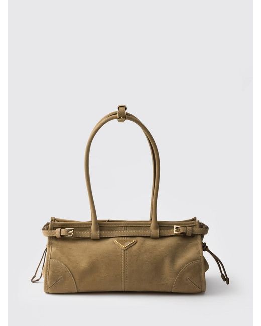 Prada Metallic Bonnie Leather Bag