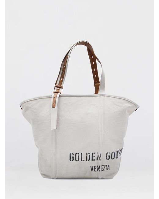 Golden Goose Deluxe Brand White 24.7 Cotton Canvas Bag