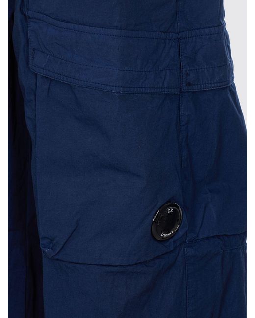 C P Company Blue Cargo Trousers for men