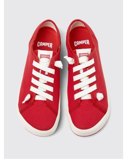 Camper Red Peu Rambla Ii Recycled Cotton Sneakers for men