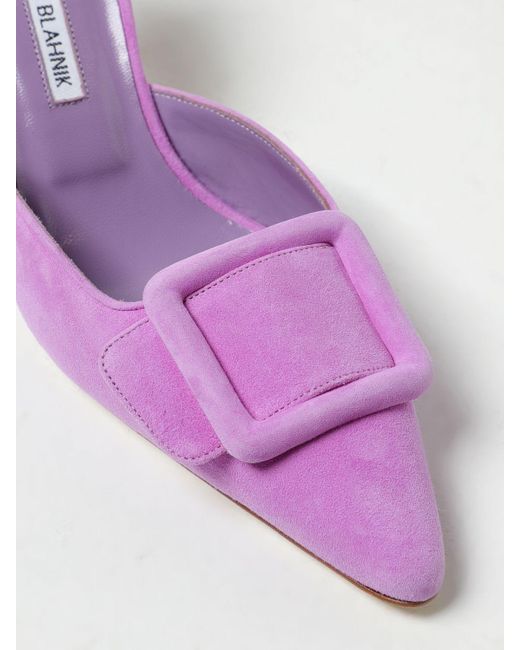 Zapatos Manolo Blahnik de color Pink