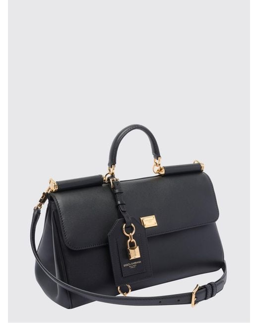 Dolce & Gabbana Black Dolce &Amp Gabbana My Sicily Plongé Leather Bag