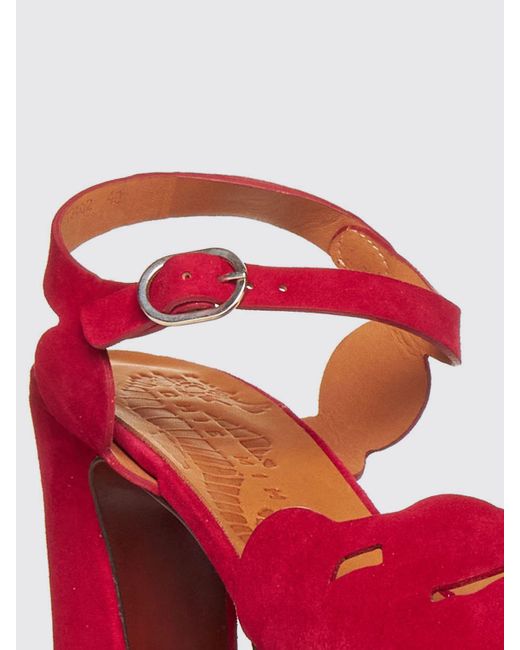 Chie Mihara Red Heeled Sandals