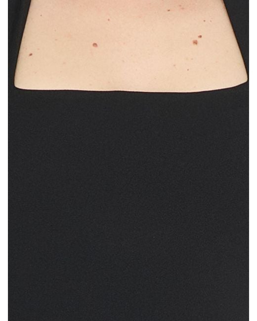 Solace London Black Elegant Halter Neck Gown