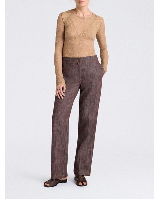 Momoní Purple MomonÌ Cotton Classic Trousers
