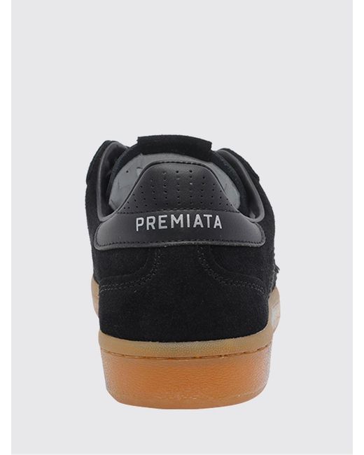 Premiata White Bonnie Suede Sneakers for men