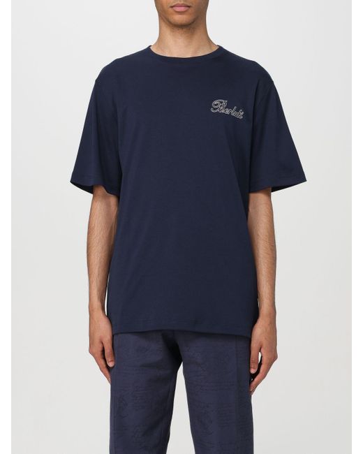 T-shirt di cotone di Berluti in Blue da Uomo