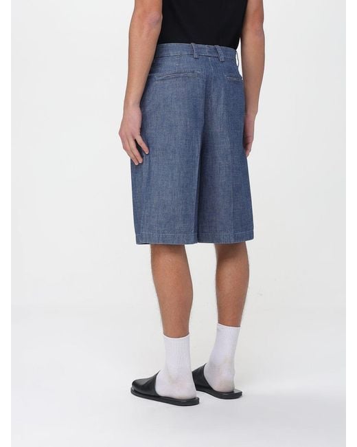 Jil Sander Blue Denim Shorts for men
