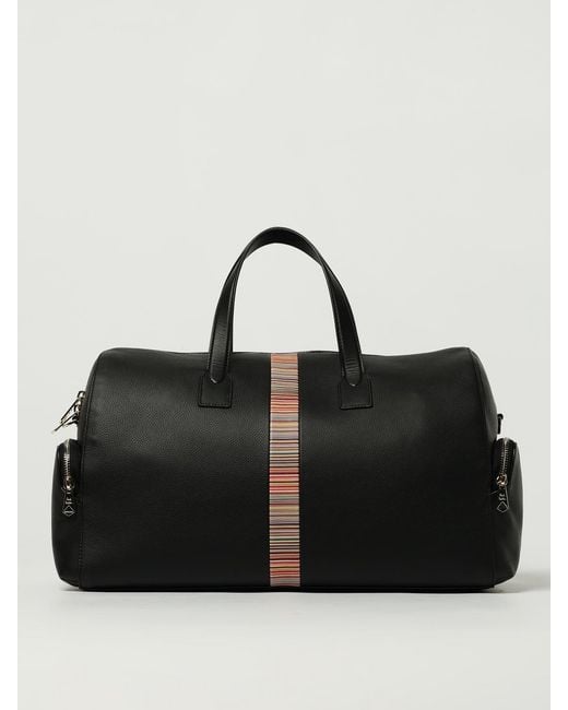 Borsone Signature Stripe di Paul Smith in Black da Uomo
