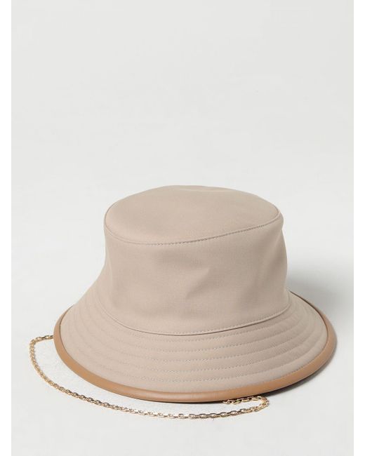 Sombrero de pescador con logo bordado Max Mara de color Natural