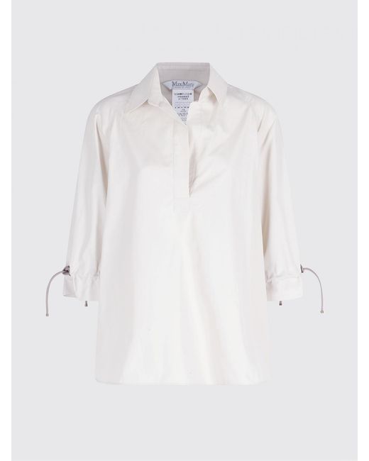 Max Mara White Classic Poplin Shirt