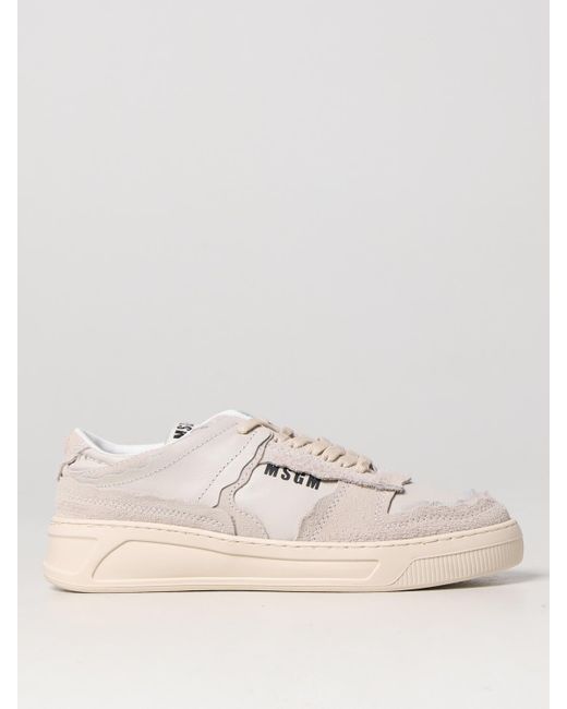 Baskets Femme MSGM en coloris Natural