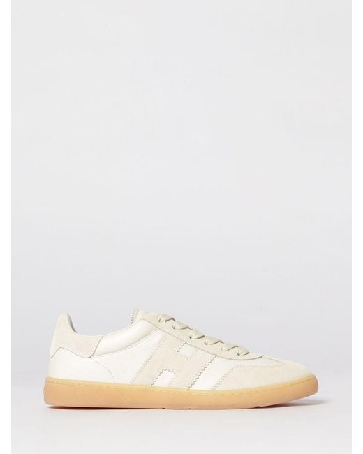 Hogan White Cool Nappa And Suede Sneakers