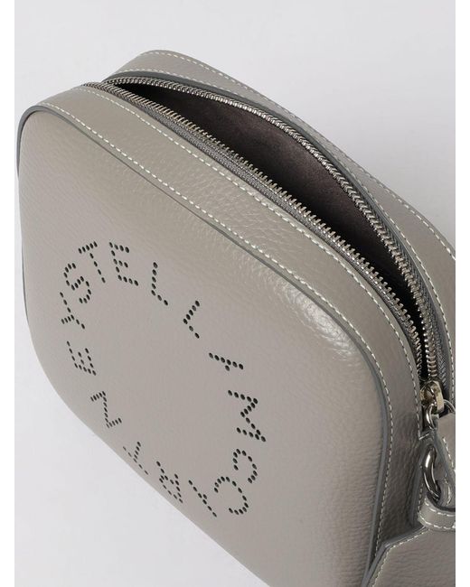 Stella McCartney Gray Grained Faux Leather Camera Bag