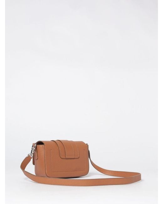 Hogan Brown Flap Trend Leather Bag