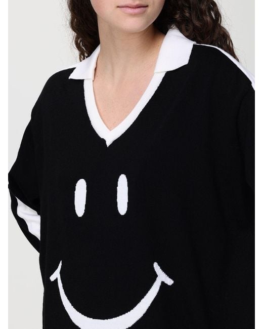 Moschino Couture Black 05 Wool Knit Polo Shirt